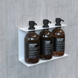 Metal Luxury Soap Dispenser Holder, Modern Bathroom Shower Hardware, Brass, Steel - thumbnail 4
