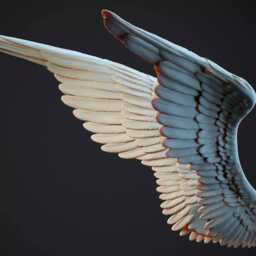 Angel Wings - Pair - Style 3 For Model Horse Artists Unpainted Resin - All Scales Available - thumbnail 3