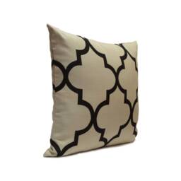 Black & Grayish Beige Pillow, Throw Pillow Cover, Decorative Cushion Accent Pillowcase, Home Decor, Toss - thumbnail 2
