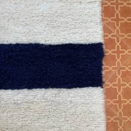 Beni Ourain White Wool Rug Moroccan Berber Area Rug - 5.3 X 8.1 Ft - thumbnail 4