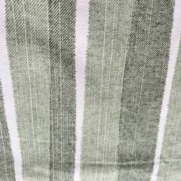 Fermoie Orchard Stripe Cushion Cover Green Neutral Cotton Pillow - thumbnail 3