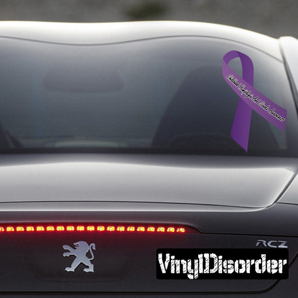 Childhood Hemiplegia & Stroke Awareness Ribbon Vinyl Wall Decal Or Car Sticker