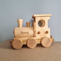 Wooden Baby Toys Train Montessori Toddler Toys, Boys Girls Gift For Birthday From Ukraine Shops - thumbnail 4