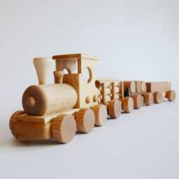 Wooden Baby Toys Train Montessori Toddler Toys, Boys Girls Gift For Birthday From Ukraine Shops - thumbnail 3