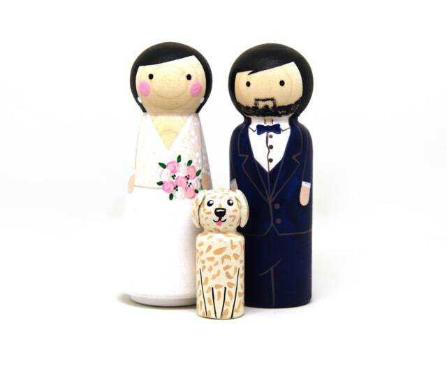 Happy Family Wedding Personalized By 3 Members - image 1