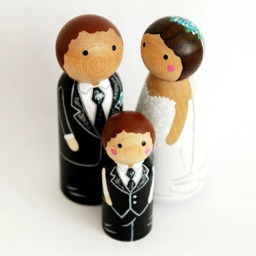 Happy Family Wedding Personalized By 3 Members - thumbnail 2