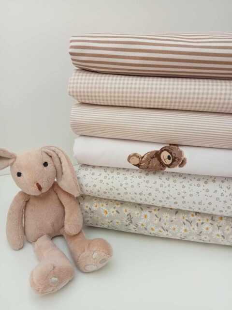 Neutral Beige Crib Sheets - Soft Organic Cotton Fitted Nursery Sheet - image 1