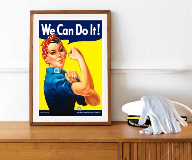 "Reprint Of The Ww2 Poster ""We Can Do It" - image 1