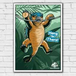 Jurassic World Camp Cretaceous Print - Bumpy Ankylosaurus Hang in There Wall Art Poster - thumbnail 2