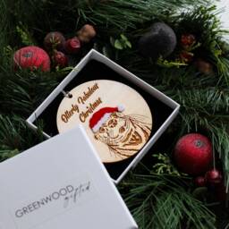 Christmas Otter Ornament - Animal Tree Decoration Funny Decor - thumbnail 2