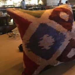 Handwoven Silk Velvet Ikat Pillow Cover Accent Artisan Throw - thumbnail 3