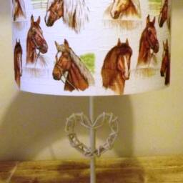 Horse Lampshade, Light Shade, Equestrian, Pony, Decoupage Shabby Chic - thumbnail 2