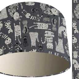 Playful Cat Lampshade Kids Room Ceiling Or Table Light - thumbnail 3