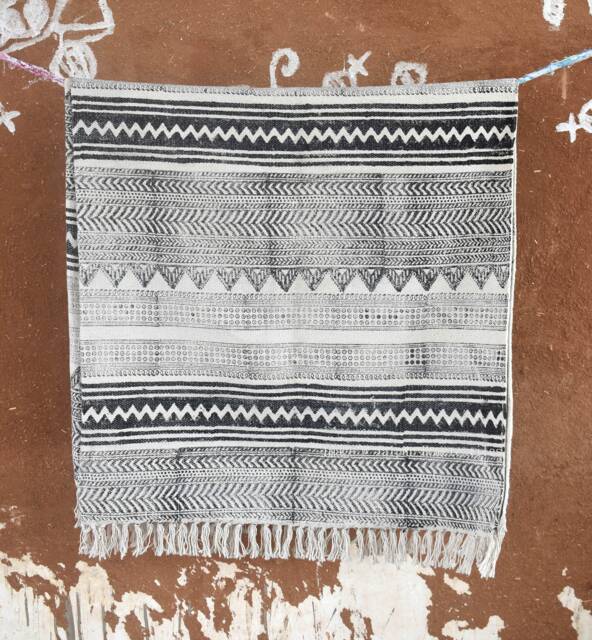 3x5Ft Indian Rugs Cotton Rug, Woven Area For Sale, Decor Rustic Rugs, Decorative Bohemian Indian - image 1