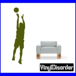 Basketball Vinyl Wall Decal Or Car Sticker - Basketballal019Et - thumbnail 1