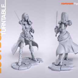 Beatrix - Ff9 3D Printed Figure 110 Scale - thumbnail 2