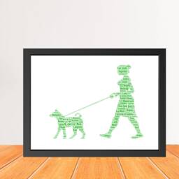 Personalized Dog Walker Word Art Print, Custom Gift - Digital Download - thumbnail 3