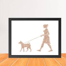 Personalized Dog Walker Word Art Print, Custom Gift - Digital Download - thumbnail 2