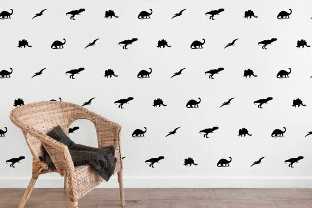 Dinosaur Wall Stickers, Removable Dino Decals, Kids Playroom Decor, Baby Nursery Decal - image 1