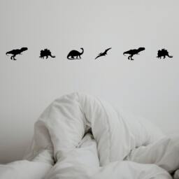 Dinosaur Wall Stickers, Removable Dino Decals, Kids Playroom Decor, Baby Nursery Decal - thumbnail 2