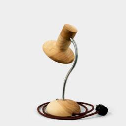 Bryl - Wooden Table Lamp With Flexible Gooseneck & Led Lamp - thumbnail 2