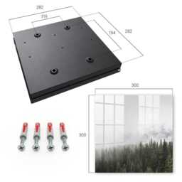 Foggy Pines Key Cabinet For Home, White Box Photographic Landscapes, Lovers Of Nature & Peace - thumbnail 4