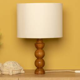Handcrafted Wood Desk Lamp Mid-Century Modern Bedside Table Light - thumbnail 2