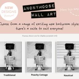 Black & White Brown Horse On Toilet With Newspaper, Victorian Toilet, Funny Bathroom Print, Animal Whimsy Wall Art - thumbnail 2