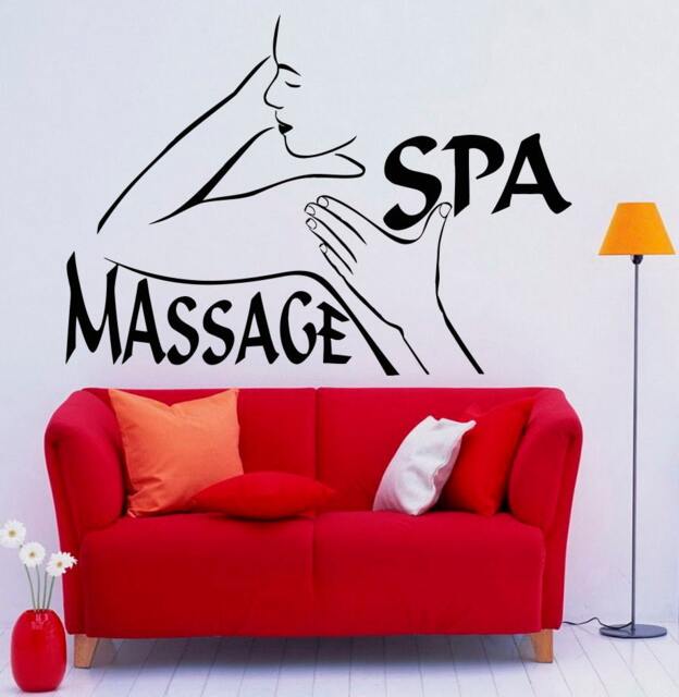 Spa Beauty Salon Wall Vinyl Decal Massage Sticker Girl Woman Art Modern Design Murals Interior Decor - 10Spa - image 1