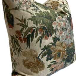 Thibaut Garden Club Apricot & Slate Double Sided Cushion Cover Pillow Cover - thumbnail 3