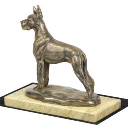 Great Dane, Dog Sand Marble Base Statue, Limited Edition, Artdog. Made Of Cold Cast Bronze. Perfect Gift. Limited Edition - thumbnail 2