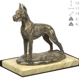 Great Dane, Dog Sand Marble Base Statue, Limited Edition, Artdog. Made Of Cold Cast Bronze. Perfect Gift. Limited Edition - thumbnail 4