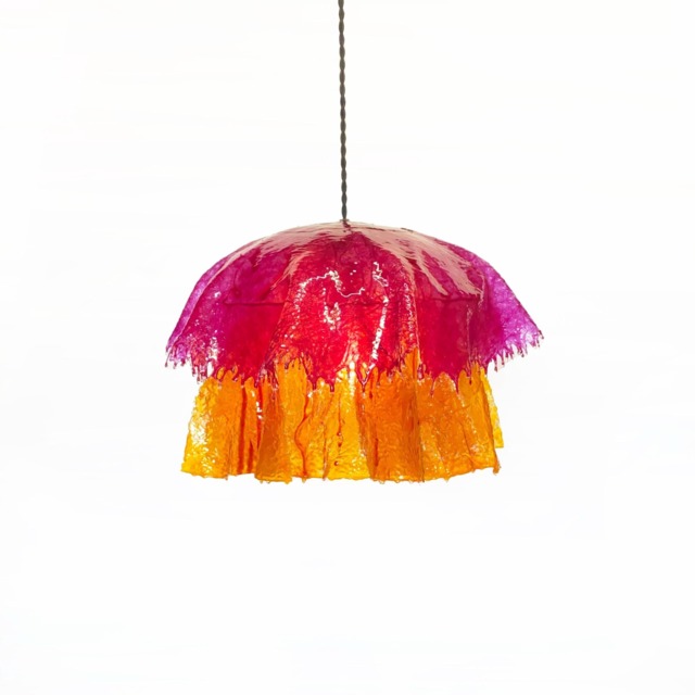 The Abra Pendant Lamp. Resin Sculptural Lamp, One-Of-A-Kind Drip Ambient Lighting. Mushroom & Jellyfish Organic Shaped Lighting - image 1