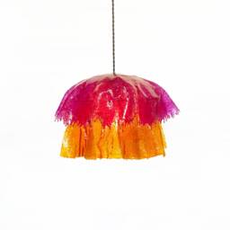 The Abra Pendant Lamp. Resin Sculptural Lamp, One-Of-A-Kind Drip Ambient Lighting. Mushroom & Jellyfish Organic Shaped Lighting - thumbnail 2