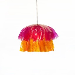 The Abra Pendant Lamp. Resin Sculptural Lamp, One-Of-A-Kind Drip Ambient Lighting. Mushroom & Jellyfish Organic Shaped Lighting - thumbnail 1
