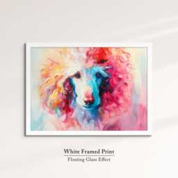 Poodle Abstract Oil Painting Framed Print & Canvas Large Sizes Wall Art Poster Pet Luxury Home Decor Interior Dog Lover Gift Idea - thumbnail 3