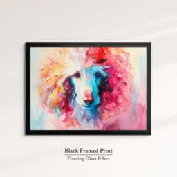 Poodle Abstract Oil Painting Framed Print & Canvas Large Sizes Wall Art Poster Pet Luxury Home Decor Interior Dog Lover Gift Idea - thumbnail 2