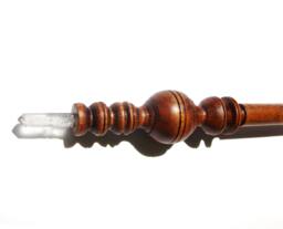 Mcgonagall Wand, Fully Hand-Carved Black Cherry Wood, Custom Crystal, Personal Gemstome - thumbnail 1