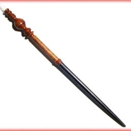 Mcgonagall Wand, Fully Hand-Carved Black Cherry Wood, Custom Crystal, Personal Gemstome - thumbnail 2