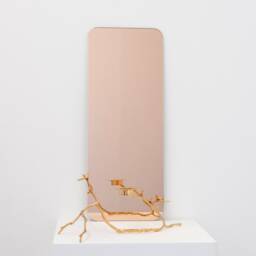 Quadris??? Rectangular Rose Gold Frameless Minimalist Mirror - thumbnail 2