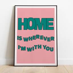 Edward Sharpe & The Magnetic Zeros - Home Lyrics Print A0 A1 A2 A3 A4 A5 Indie Rock Band Music Art Typographic Poster Gift Merch - thumbnail 3