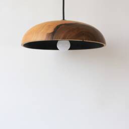 Wood Pendant Light For Kitchen Island, Modern Hanging Lamp, Wood Fixture - thumbnail 4