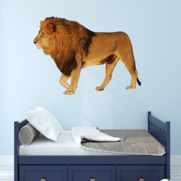 Lion Wall Art Decal Animal Peel & Stick Vinyl Sticker - Vwaq Pas1