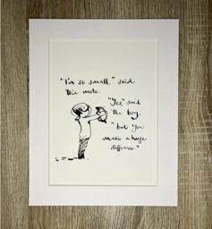 Charlie Mackesy Mounted Print - The Boy, Mole, Fox & Horse Book Page Art - thumbnail 1