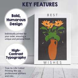 Rustic Orange Flower Bouquet in Earthenware Jug Canvas Wall Art Print Decor Picture Ready To Hang - thumbnail 2