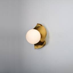 Brass Wall Lighting - Globe Lamp Vanity Light Fixture, Sconce, Lamp, , Small Lighting, Lamp - thumbnail 3