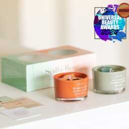 Crystal Infused Soy Candles - Green Jade, Himalayan Salt Luxury Drawer Gift Box - thumbnail 2