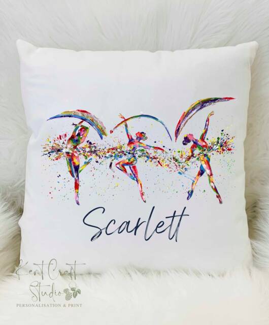Personalised Ballet Cushion, Ballerina Gift For Her, Dance Teacher Gift - image 1