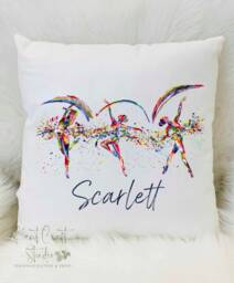 Personalised Ballet Cushion, Ballerina Gift For Her, Dance Teacher Gift - thumbnail 1