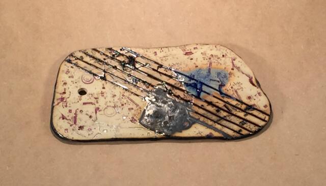 Music Matrix Ipoddery Vania Setti Settiarts Ceramics Art Stoneware Plaque - image 1